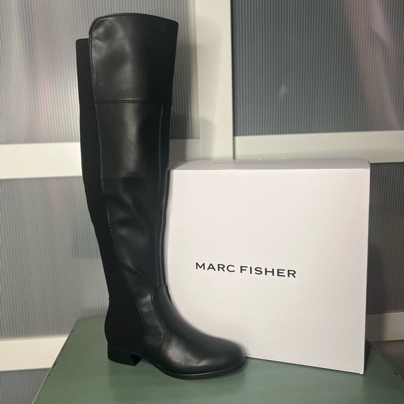 Marc Fisher over the knee leather boots - Picture 1 of 6